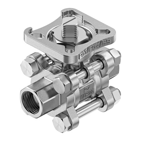 Festo Ball Valve VZBE-1/4-WA-63-T-2-F0304-V15V15 VZBE-1/4-WA-63-T-2-F0304-V15V15